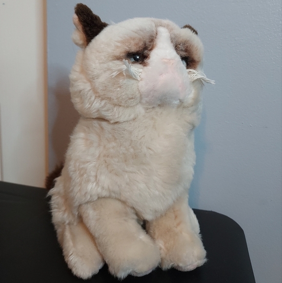 Gund Grumpy Cat Cream/Brown Stuffed Animal 9in - Picture 4 of 11